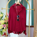 Classic cotton Polka Dot Oversized Shirt