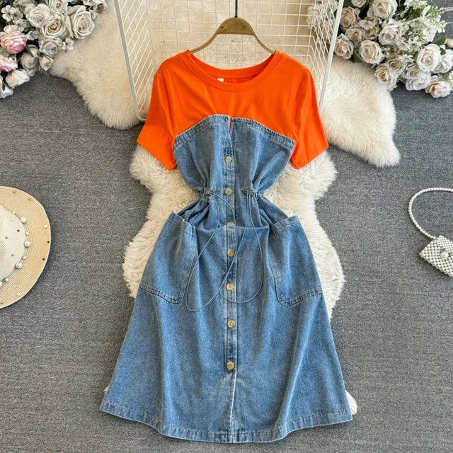 Denim dress