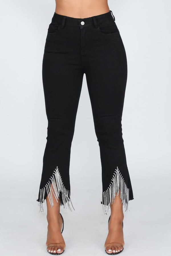 Bottom Jarkan diamond fringes pant