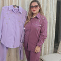 "Glamorous Duo: Studded Collar Co-Ord Sets"