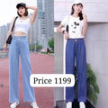 Casual Chic Wide-Leg Denim Pants – Effortless Comfort & Style!"