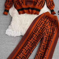Winter cordset round neck