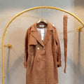 Women Suede winter jacket
