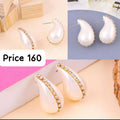 Pearl Drop Sparkle Studs