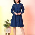 Denim Diva Shirt Dress – Available in Two Chic Shades"