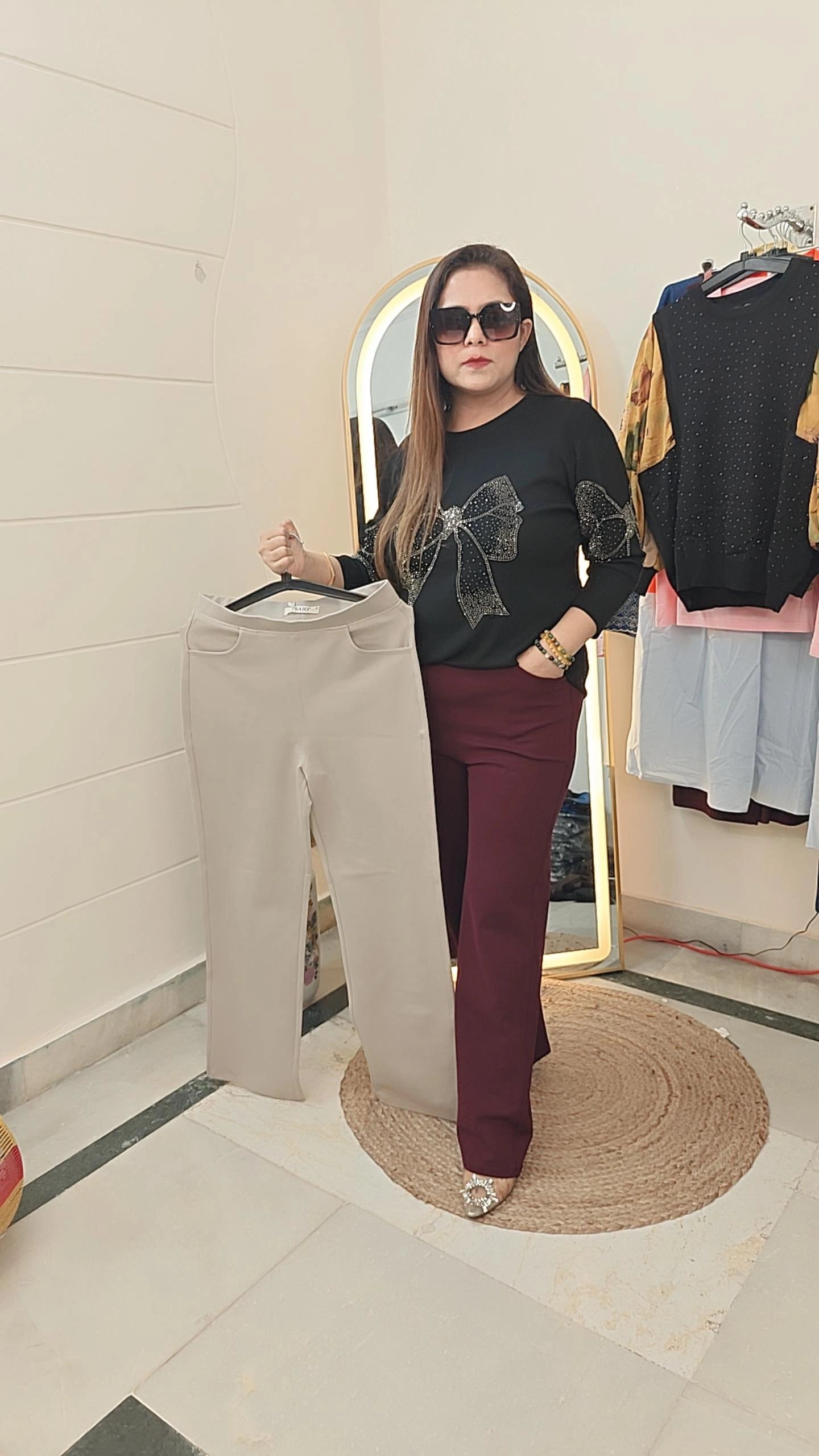 Women high waist comfortable pant