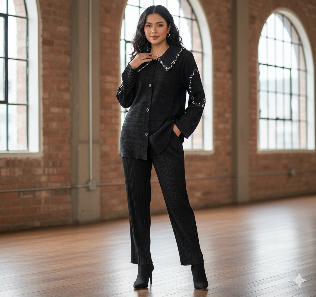 Imported Pleated cordset