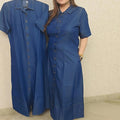"Casual Denim Charm Dress"