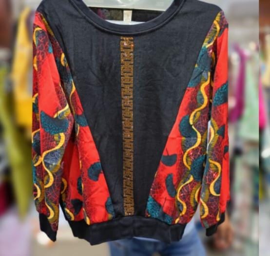 Statement Print Sleeve top