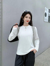 Women  full sleeve top with shoulder work