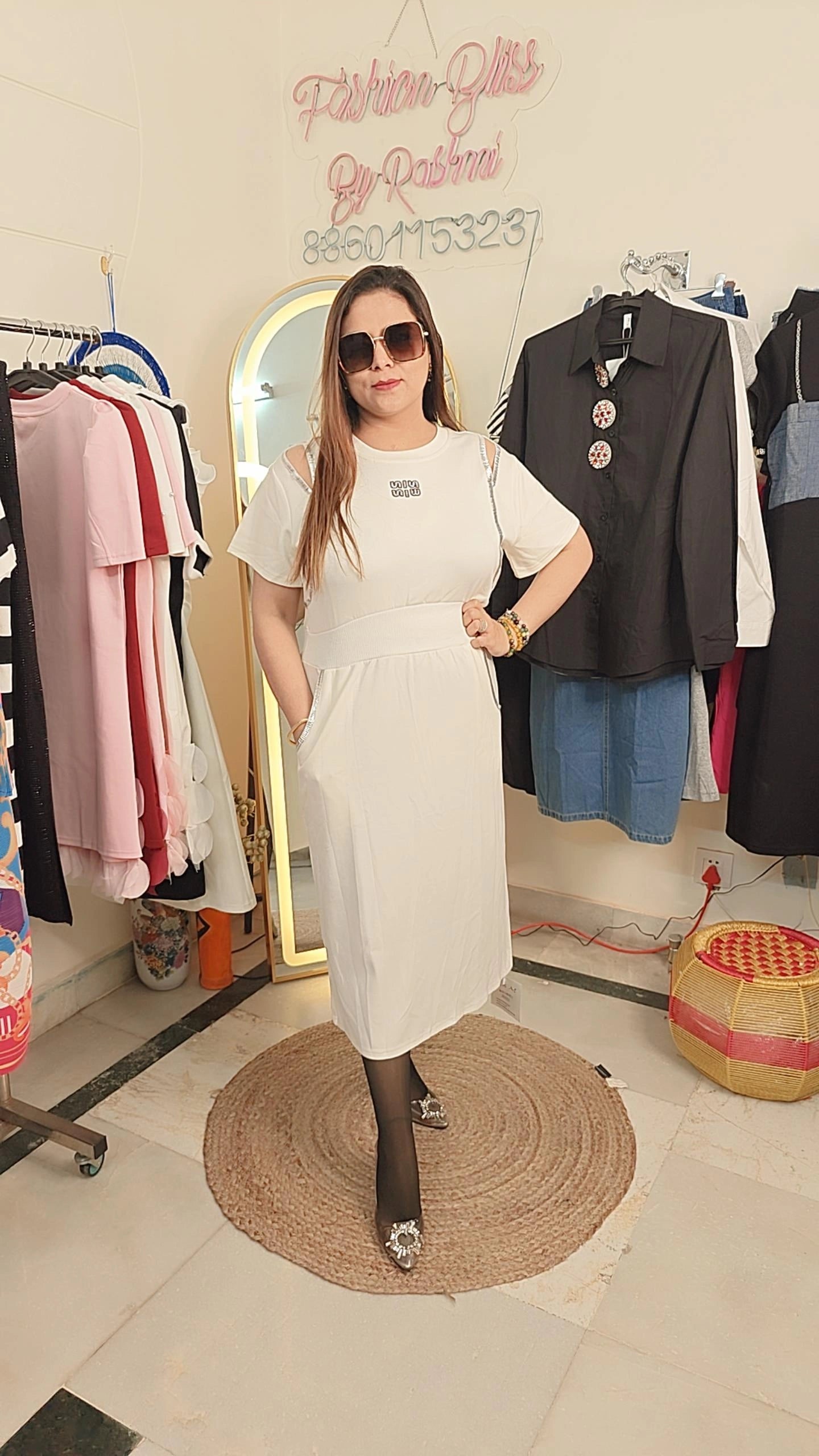 Summer  Chic Cold Shoulder Dress
