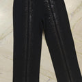 High waist party wear straight pant with diamond work