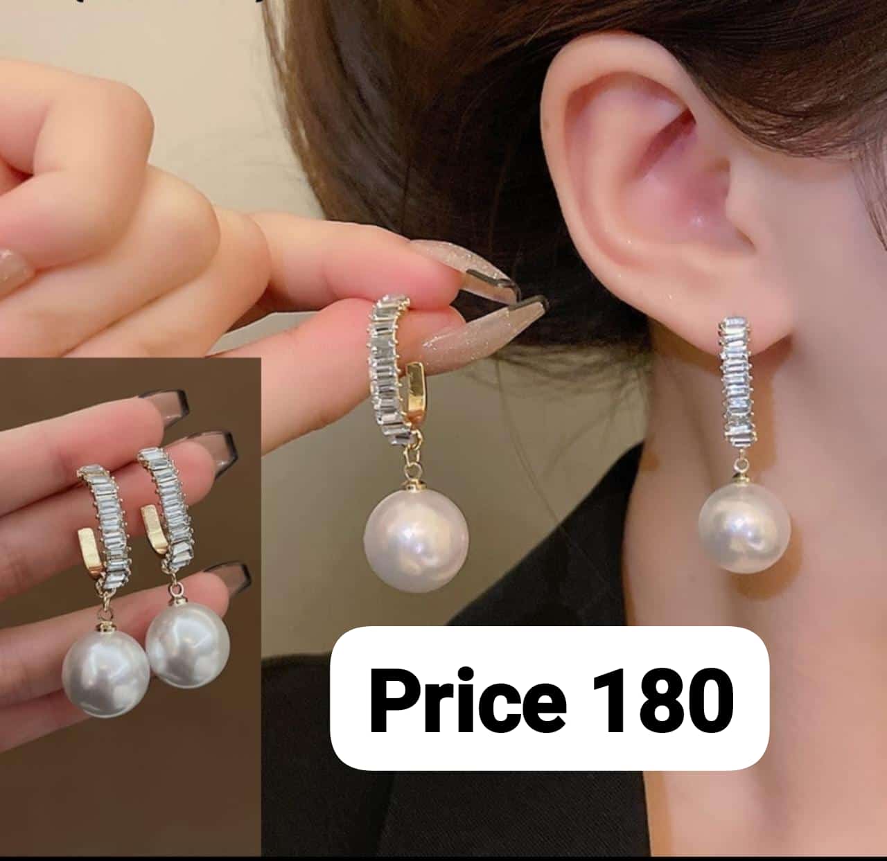 Sparkle & Elegance: Stunning Pearl Earrings