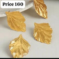Golden Leaf Elegance statement earrings