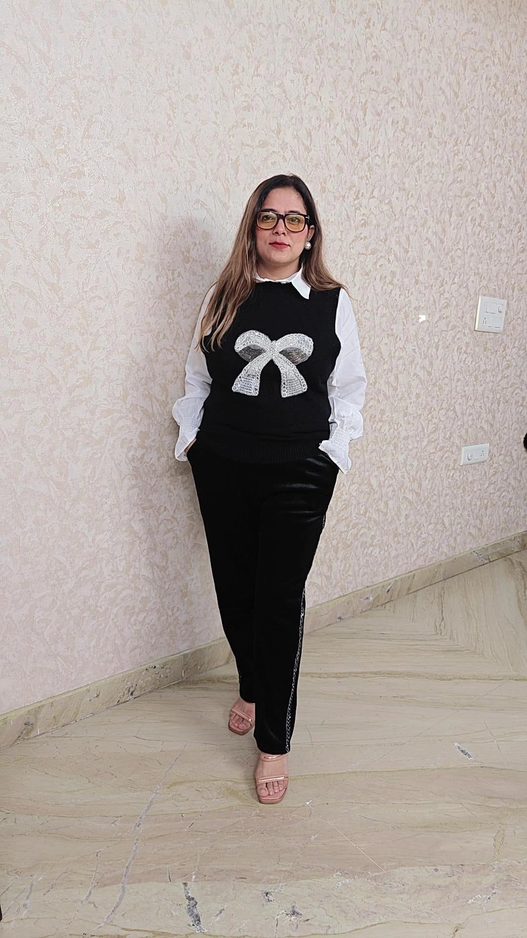 Two pc winter top (shirt+upper)