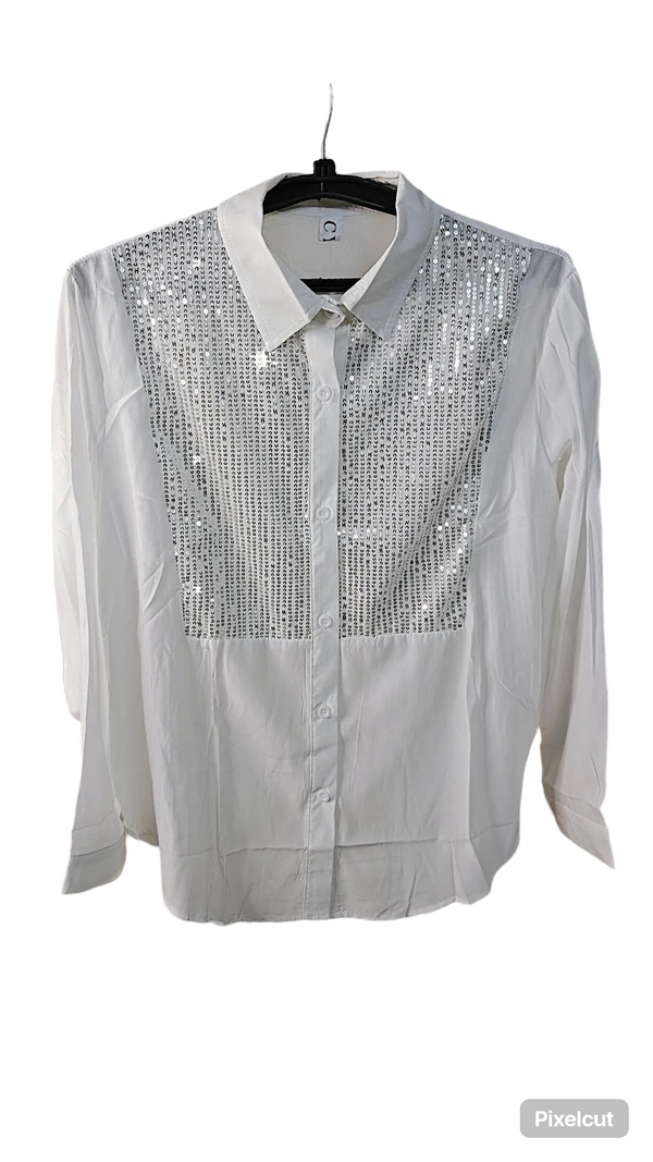 Sequin cotton shirts