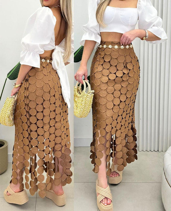 Chic & Trendy: Boho Glam Statement Skirt