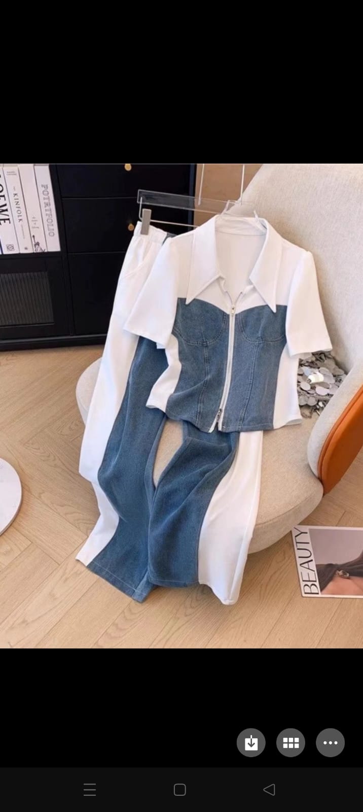 Denim cordset