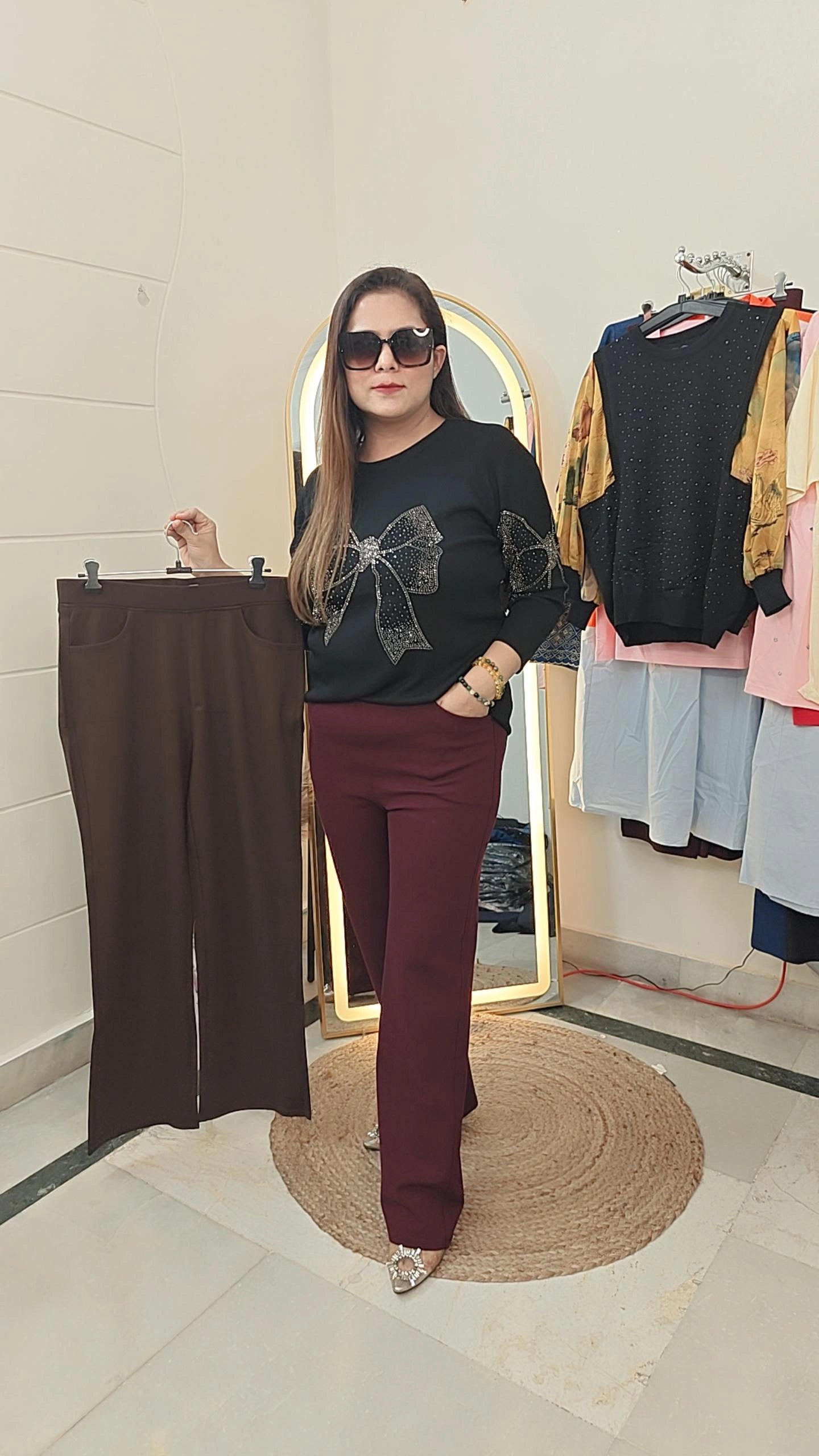 Women high waist comfortable pant