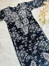 Chikankari handwork kurti with pant length -46