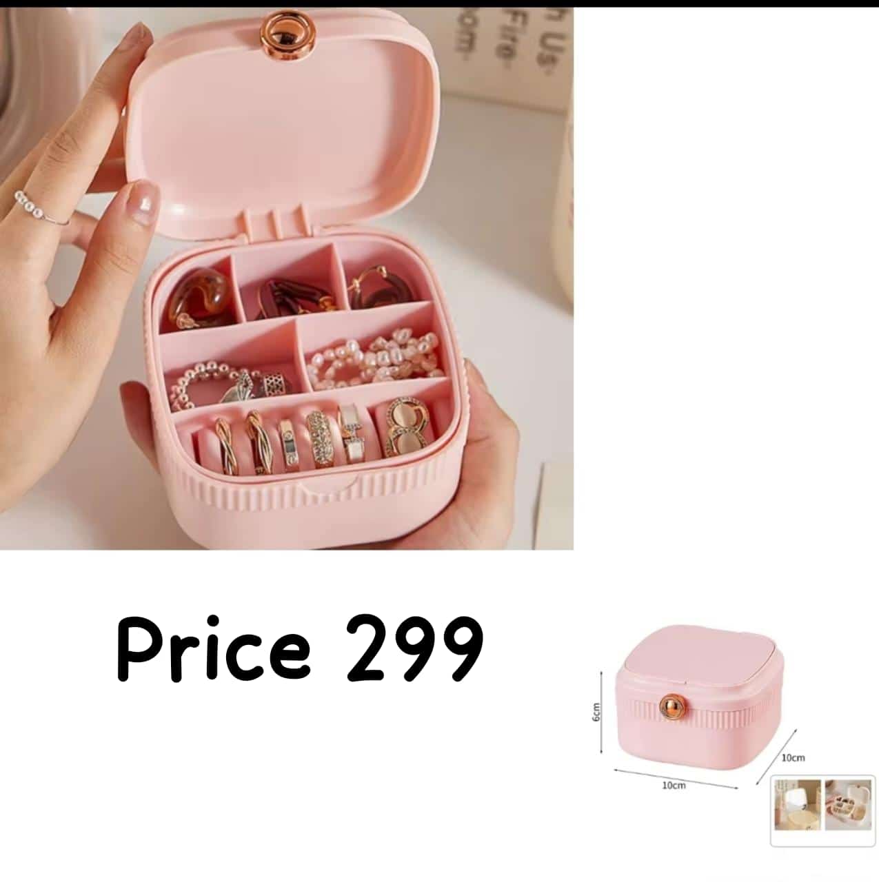 Elegant Travel-Friendly Mini Jewelry Box
