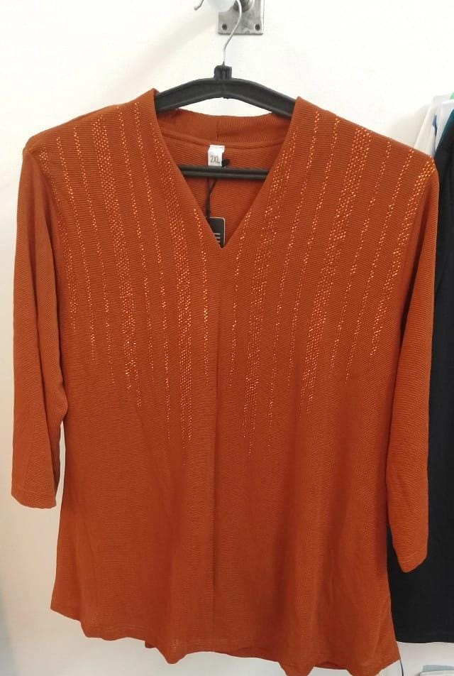 Power net Party wear sequin V -neck long top
