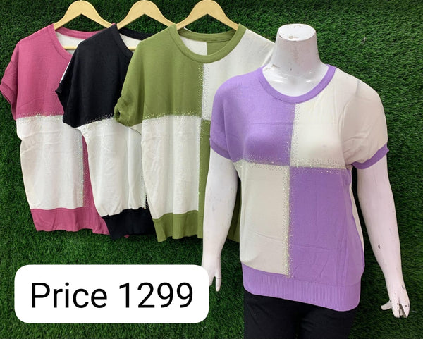 Cotton summer knitted long top