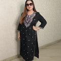 Premium long kurti with embroidery