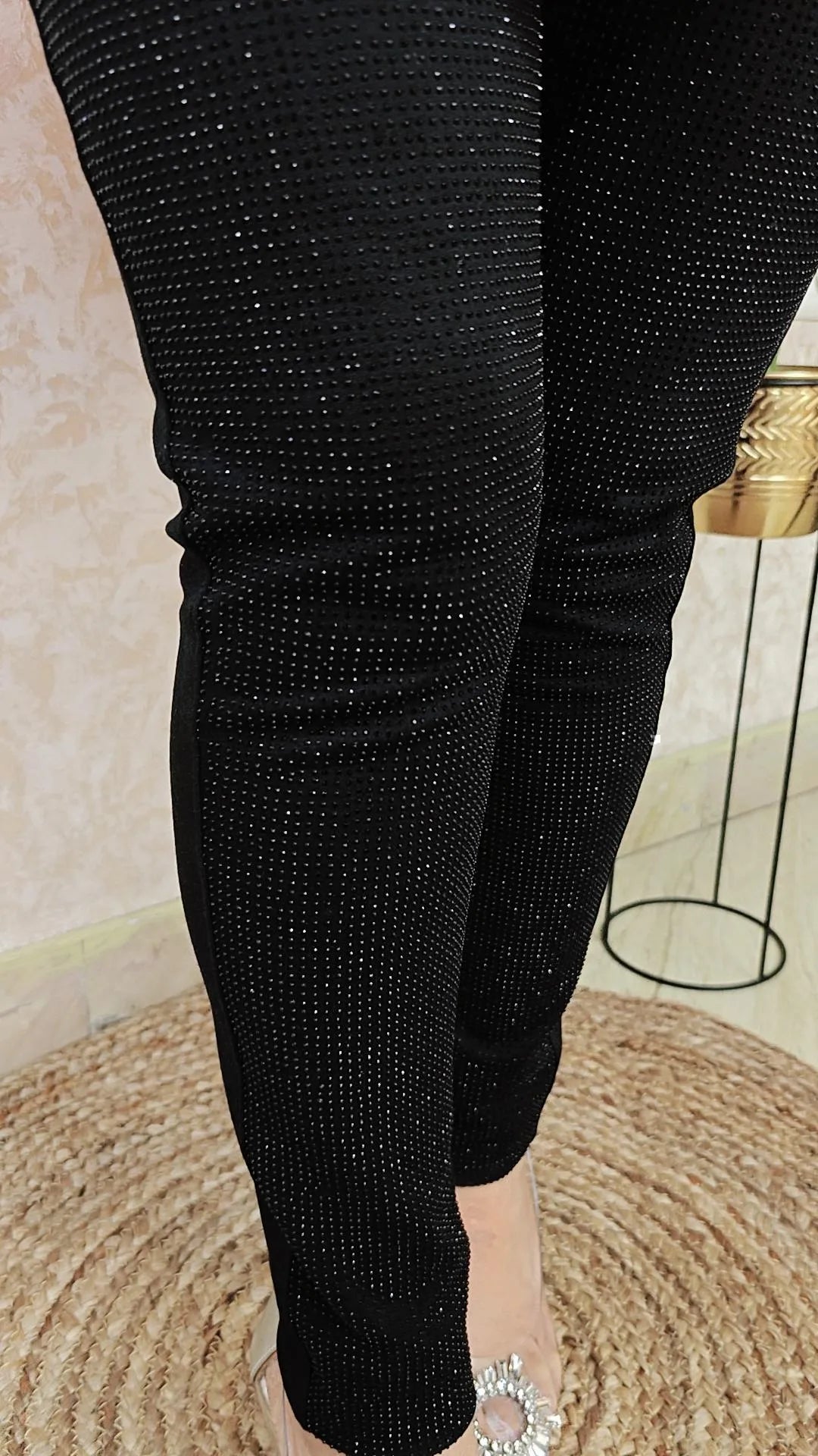 Full length Rhinestone jegging
