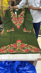 Royal Threads of Kashmir – Elegant Floral Phiran Series