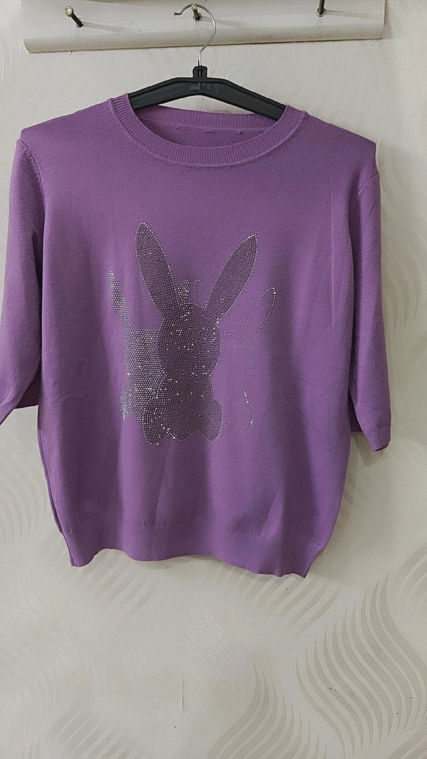 Knitted bunny top