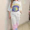 Fashion Cotton jogger with belt
