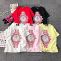 Luxury Watch Print T-Shirt