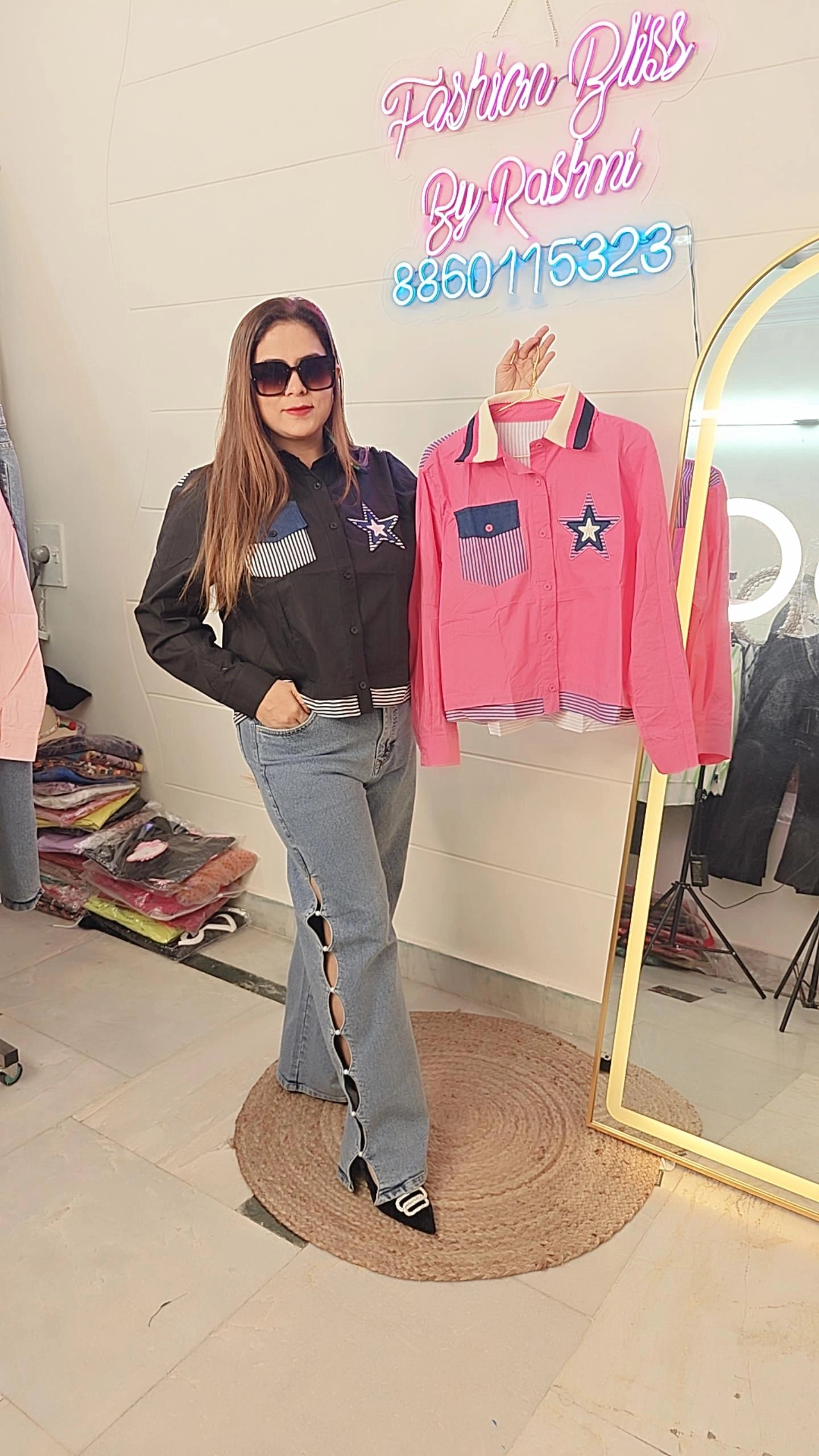 Star Patch Colorblock Shirts – Bold, Fun & Stylish!