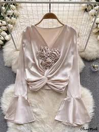 "Midnight Rose Satin Top"
