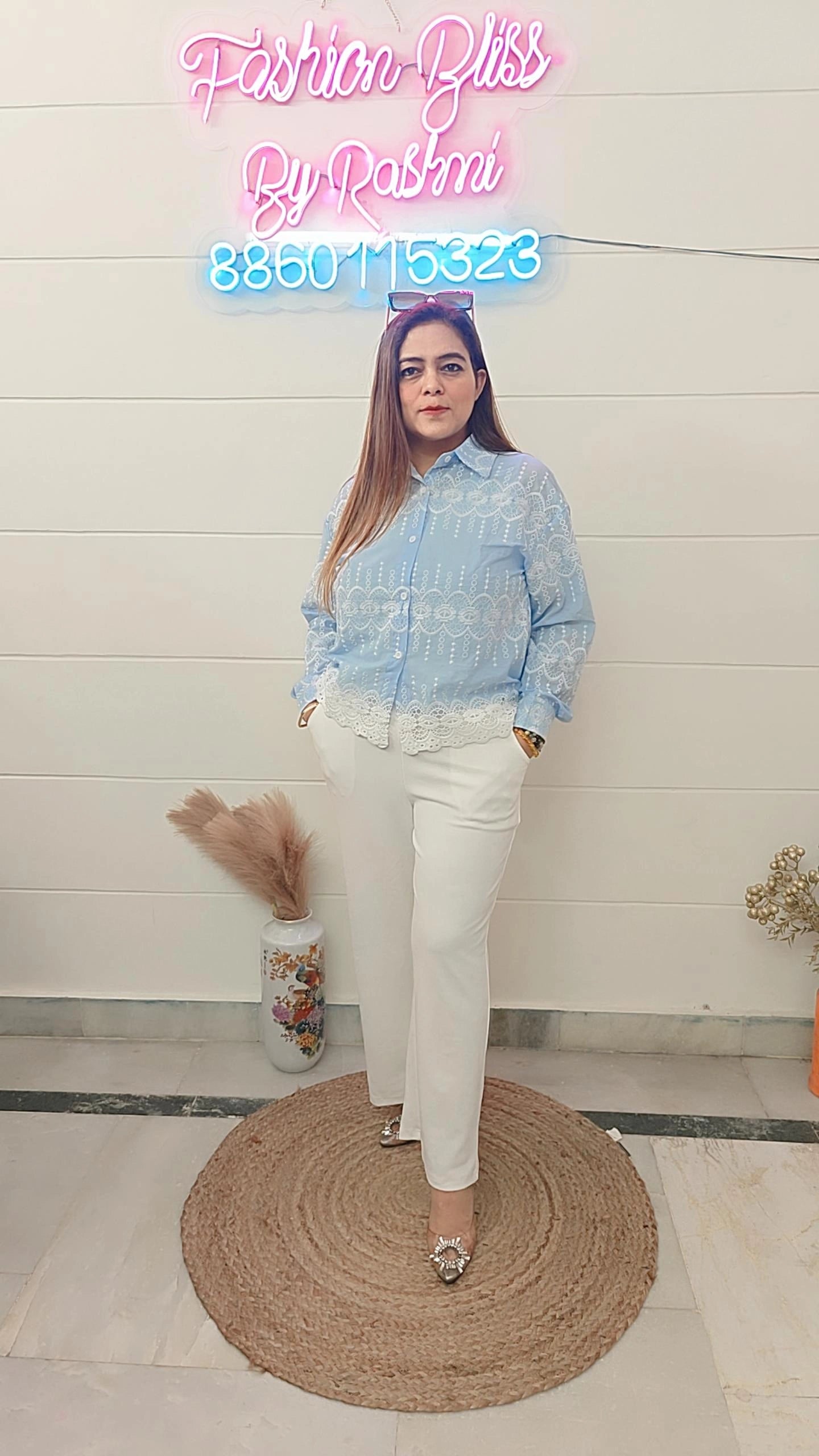 Cotton embroidered shirts