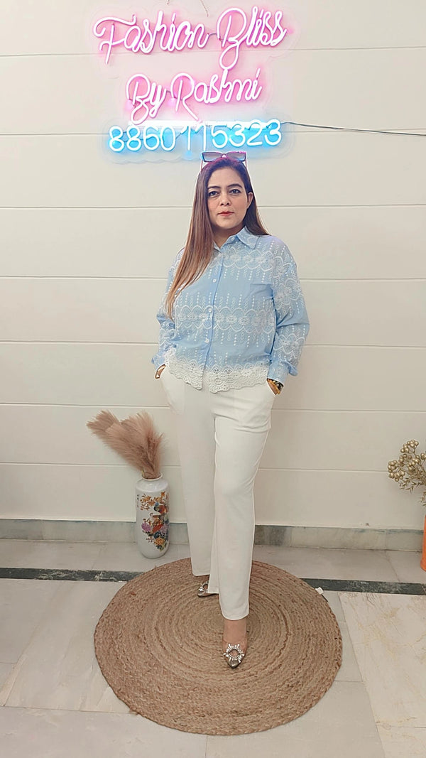 Cotton embroidered shirts