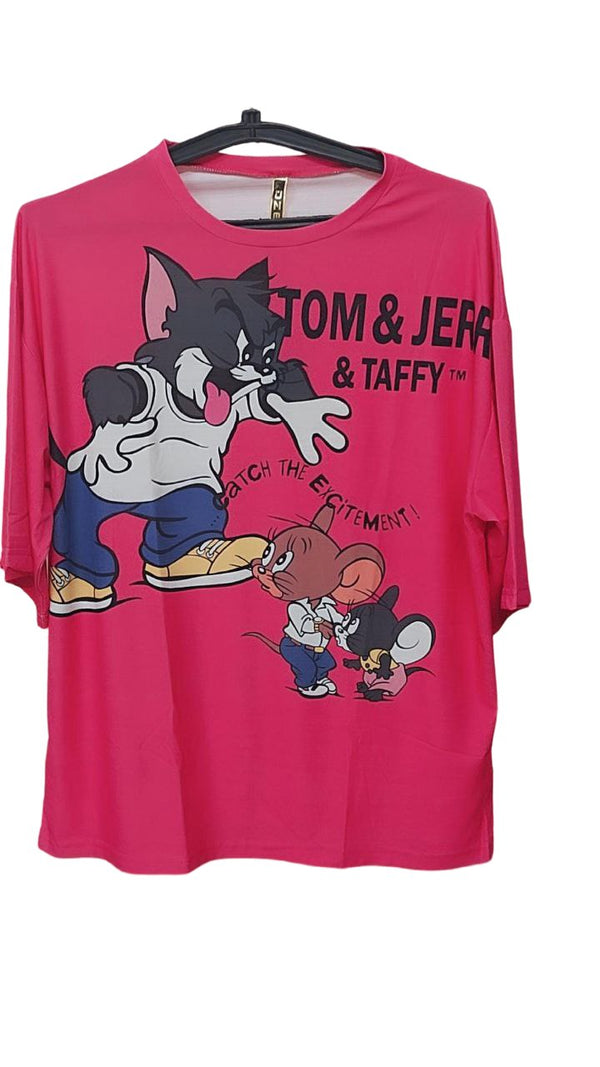 Tom &Jerry oversized funky tshirt