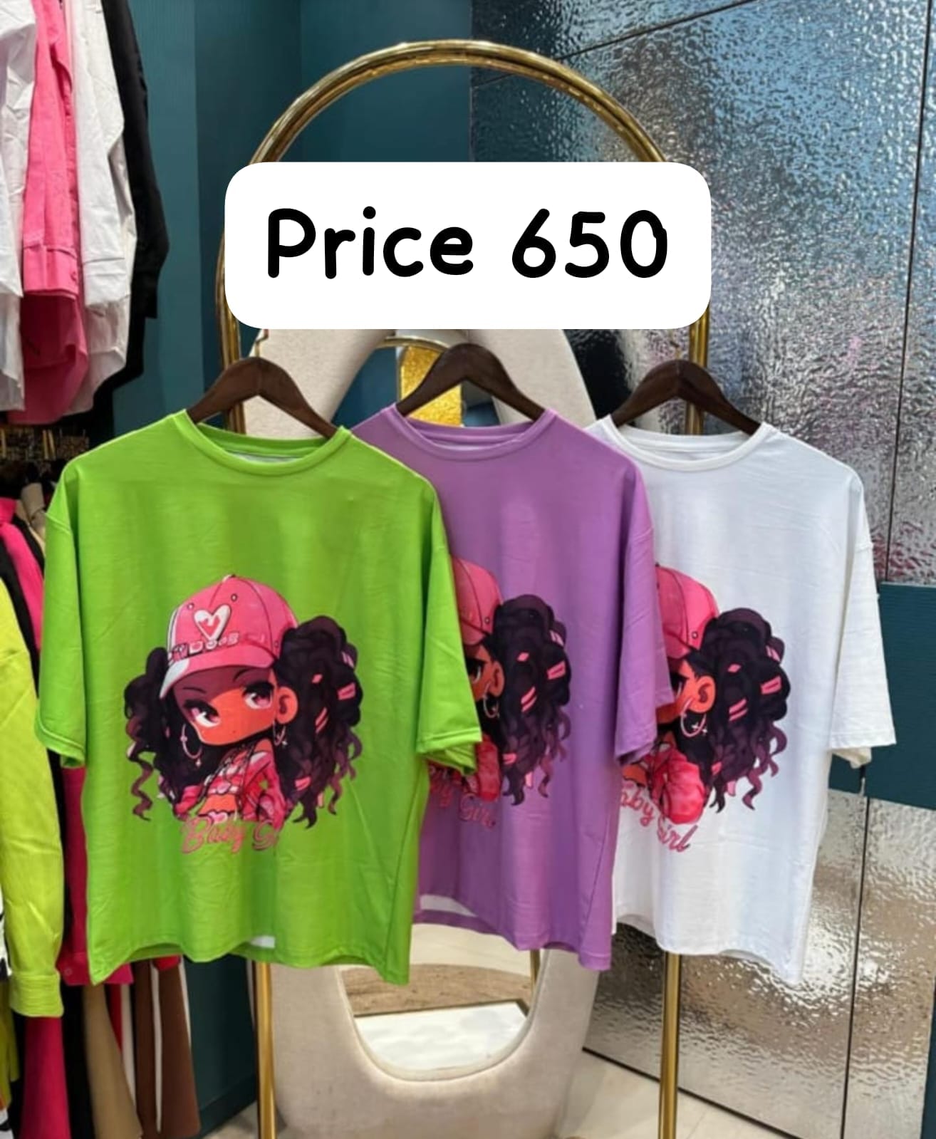 Girl Oversized Tee – Trendy & Comfy Casual Wear